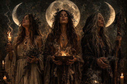 La Triple Diosa: Doncella, Madre y Anciana El arquetipo del poder femenino en la brujería y la espiritualidad