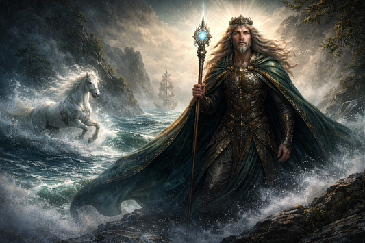 🌊 Manannán mac Lir: el dios celta del mar, la niebla y los caminos hacia el Otro Mundo