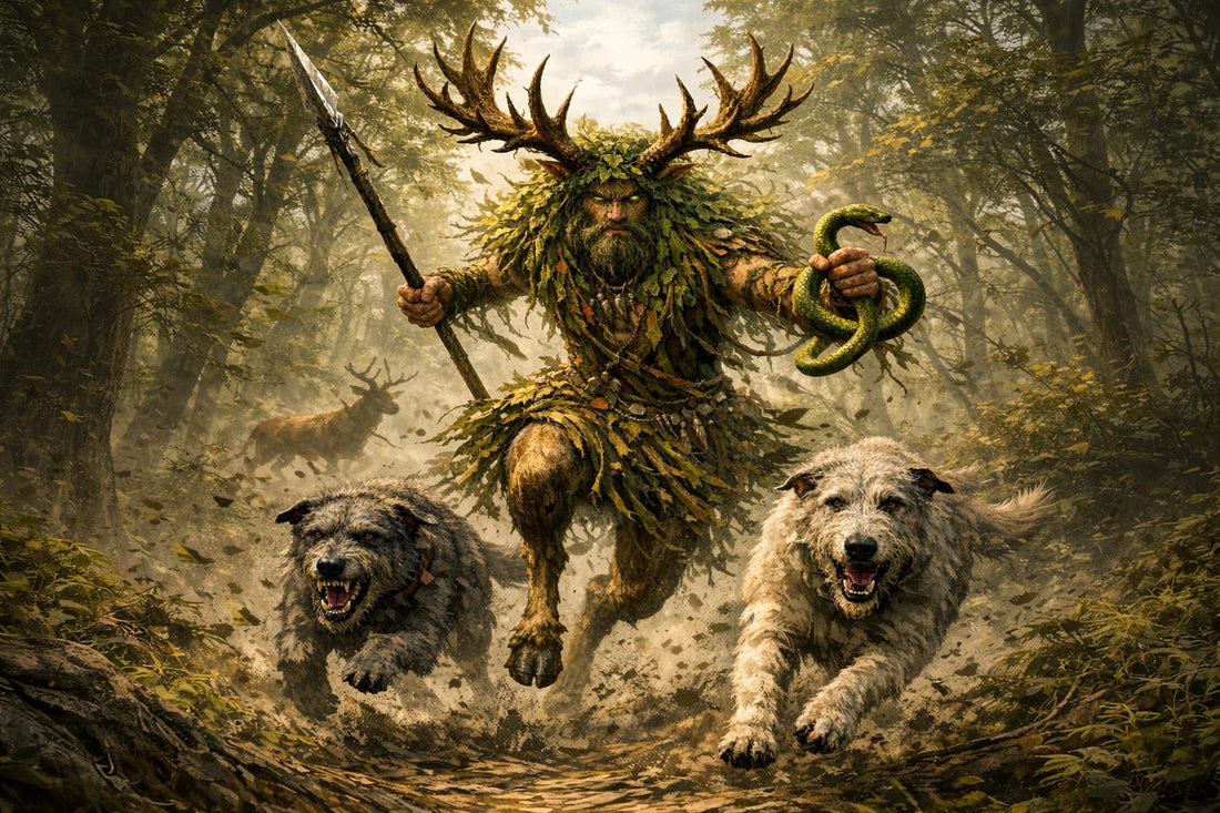 🦌🌿Cernunnos: el dios astado, señor de la vida salvaje, la muerte y el orden invisible