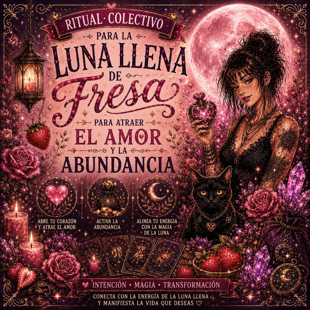 ✨Ritual de Luna Llena de Fresa